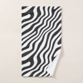 Zwart-witte Zebra streep Bad Handdoek (Handdoek)
