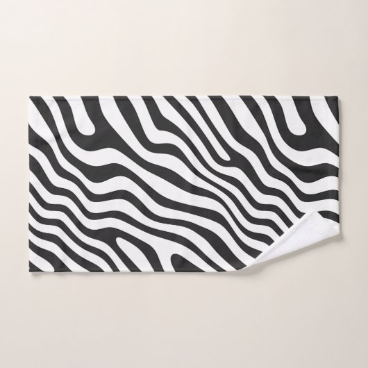 Zwart-witte Zebra streep Bad Handdoek (Handdoek)
