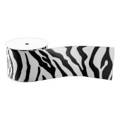 Zwart-witte zebra streep grosgrain lint (Spoel)