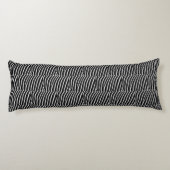 Zwart-witte Zebra streep Lichaamskussen (Achterkant)