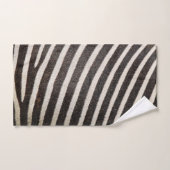 Zwart-witte zebrapatroonstrepen, monogrammen bad handdoek (Handdoek)