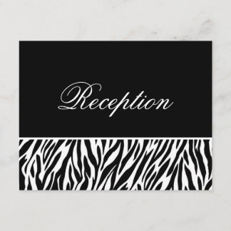 Zwart Witte Zebraprint Sjabloon Ontvangstkaarten