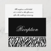 Zwart Witte Zebraprint Sjabloon Ontvangstkaarten (Voorkant / Achterkant)