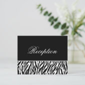 Zwart Witte Zebraprint Sjabloon Ontvangstkaarten (Staand voorkant)