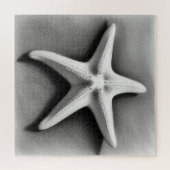 Zwart-witte Zeester Legpuzzel (Horizontaal)