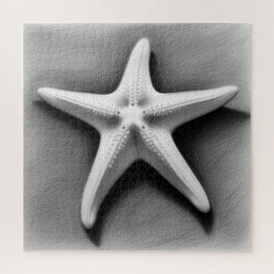 Zwart-witte Zeester Legpuzzel