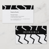 Zwart-witte ZIG! Visitekaartje (Voorkant / Achterkant)