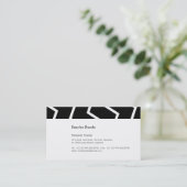 Zwart-witte ZIG! Visitekaartje (Staand voorkant)