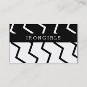 Zwart-witte ZIG! Visitekaartje (Achterkant)