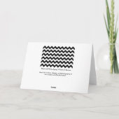 Zwart-witte Zigzag Kaart (Achterkant)