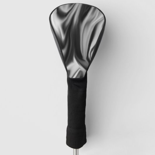 Zwart-witte zijderupsen golfheadcover (Voorkant)