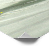 Zwart-witte zwaan, de liefdesvogel poster (Hoek)