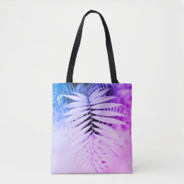 Zwart-witte zwarte lef Miami Tote Bag