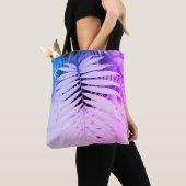 Zwart-witte zwarte lef Miami Tote Bag (Dichtbij)