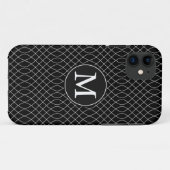 Zwart-witte zwitjes Case-Mate iPhone case (Achterkant (horizontaal))