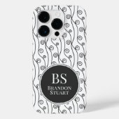 Zwart-witte zwitjes Case-Mate iPhone case (Achterkant)