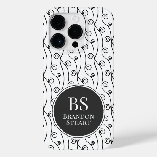 Zwart-witte zwitjes Case-Mate iPhone case (Achterkant)