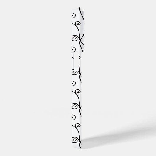 Zwart-witte zwitjes Case-Mate iPhone case (Achterkant / Rechts)