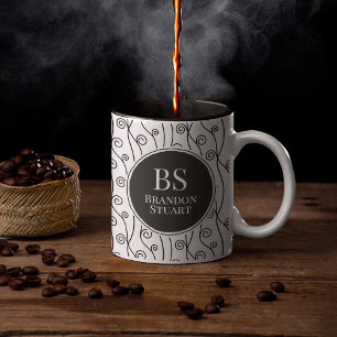 Zwart-witte zwitjes mok