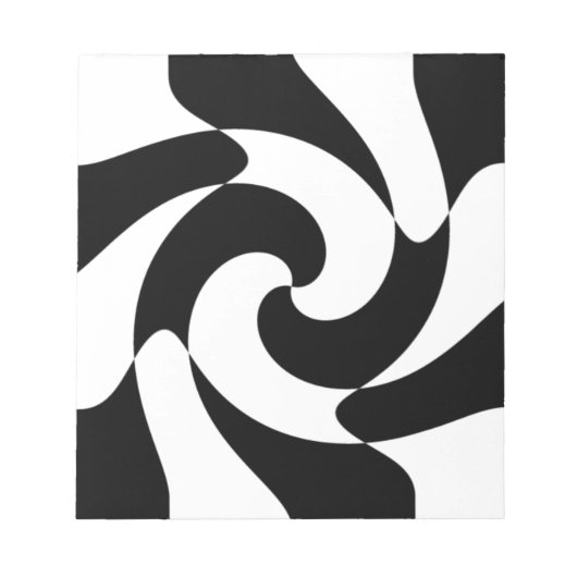 Zwart-witte zwitjes notitieblok (Voorkant)