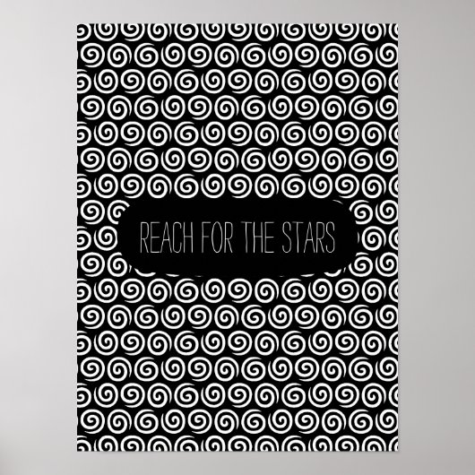 Zwart-witte zwitjes poster (Voorkant)