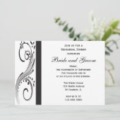 Zwart-witte zwitjes Weddenschap Kaart (Staand voorkant)