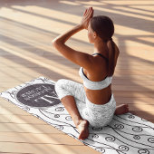 Zwart-witte zwitjes yogamat