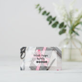 Zwart-wittebakje joodontwerper visitekaartje (Staand voorkant)