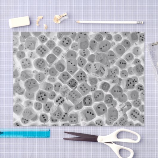 Zwart-witteband afdrukpapier tissuepapier (Craft)