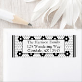 Zwart-wittebandontwerp Etiket (Insitu)