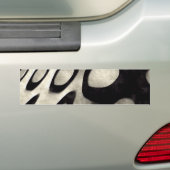Zwart-witteboardkunst Bumpersticker (Op auto)