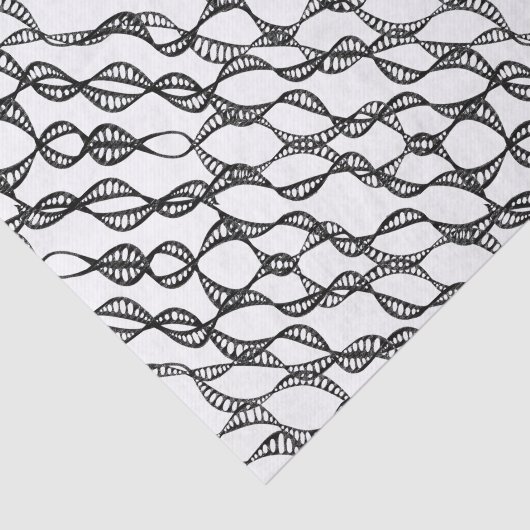 Zwart-witteboardpapier met lint tissuepapier (Detail)