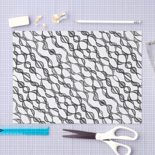 Zwart-witteboardpapier met lint tissuepapier (Craft)