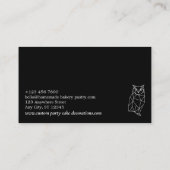 Zwart-witteboestuin Visitekaartje (Achterkant)