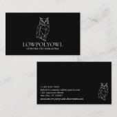 Zwart-witteboestuin Visitekaartje (Voorkant / Achterkant)