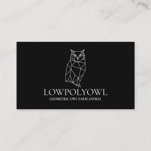 Zwart-witteboestuin Visitekaartje (Voorkant)