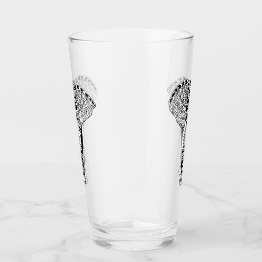 Zwart-wittebohans Glas (Links)