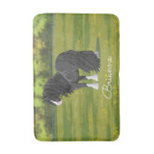 Zwart-wittebots met ventilatoren badmat (Voorkant Verticaal)