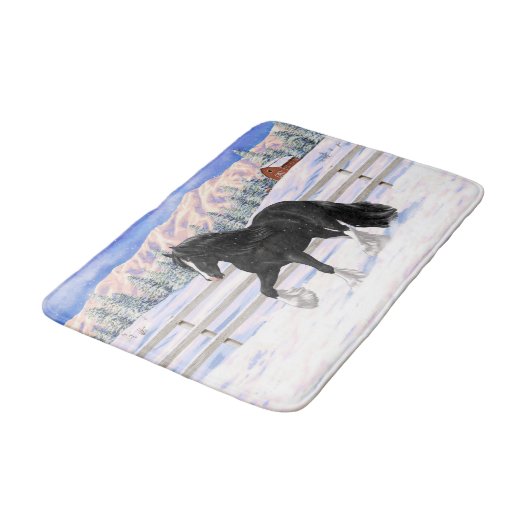 Zwart-wittebots met ventilatoren badmat (Gekanteld)