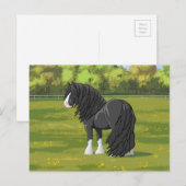 Zwart-wittebots met ventilatoren briefkaart (Voorkant / Achterkant)