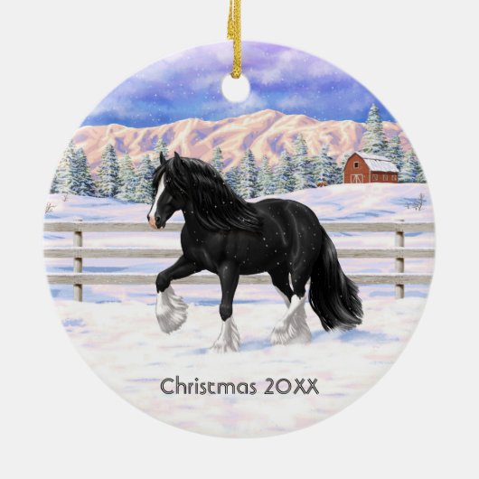 Zwart-wittebots met ventilatoren keramisch ornament (Achterkant)