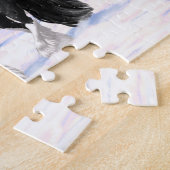 Zwart-wittebots met ventilatoren legpuzzel (Zijkant)