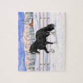 Zwart-wittebots met ventilatoren legpuzzel (Verticaal)