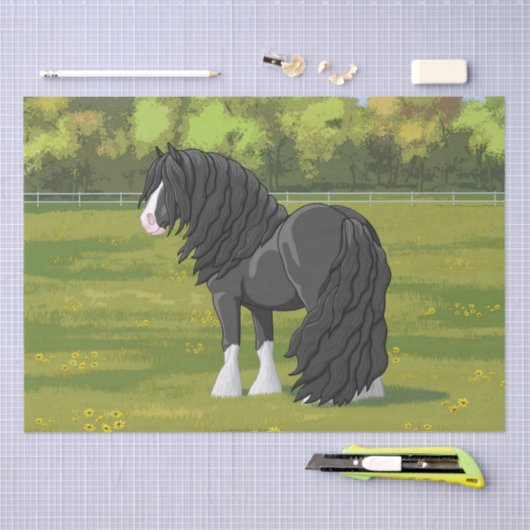 Zwart-wittebots met ventilatoren tissuepapier (Craft)