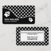 Zwart-wittederlijk zwaaien visitekaartje (Voorkant / Achterkant)