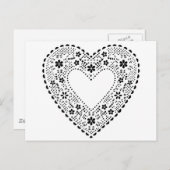 Zwart-wittehars Briefkaart (Voorkant / Achterkant)