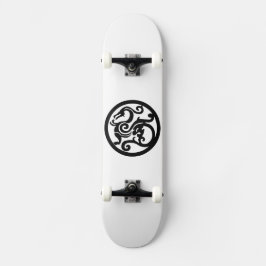 Zwart-wittekaart Persoonlijk Skateboard