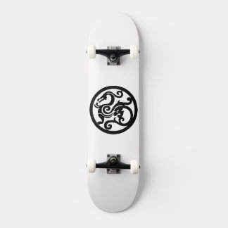 Zwart-wittekaart Persoonlijk Skateboard
