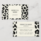 Zwart-wittekaarten Visitekaartje (Voorkant / Achterkant)