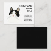 Zwart-wittekattenet Visitekaartje (Voorkant / Achterkant)